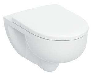 Geberit Renova Conjunto de inodoro suspendido, descarga baja, TurboFlush, incluido asiento de inodoro, blanco, 503062001 - CM