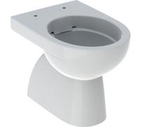 Geberit Renova inodoro de pedestal con cisterna baja, salida vertical, forma parcialmente cerrada, Rimfree, 500399012, Color: Blanco - CM