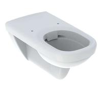 Geberit Renova Nr. 1 Comfort WC suspendido, enrasado sin borde, 4,5/6 l, suspendido, diseño angular, 208560600, Color: Blanco, con KeraTect