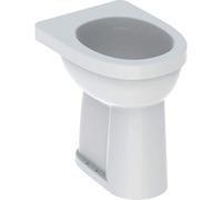 Geberit Renova Nr. 1 Inodoro de pedestal confort, elevado, 6 l, de pie, salida vertical, 218521000, Color: Blanco