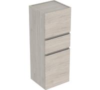 Geberit Renova Plan armario de pared central con dos puertas, 39x105x36cm, 501922, Color: Nogal nogal claro/estructurado en lámina - 501.922.00.1
