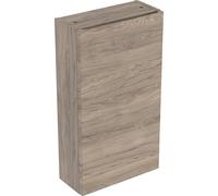 Geberit Renova Plan armario de pared con 1 puerta, 39x76x17cm, 501920, 501920JR1, Color: Nogal americano / lámina estructurada - CM
