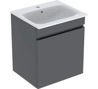 Geberit Renova Plan set con lavabo y mueble bajo lavabo, 1 cajÃ³n, 60x62,2x48cm, 501915, Color: Lavabo: blanco, frente/carcasa: lava / lacado mate - 501.915.JK.1