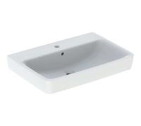 Geberit Renova Plan, lavabo, 70x48 cm, 1 agujero para grifo, con rebosadero, 501644, Color: Blanco - 501.644.00.1