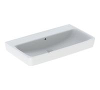 Geberit Renova Plan, lavabo, 85x48 cm, sin agujero para grifo, con rebosadero, 501700, Color: blanco/KeraTect - 501.700.00.8