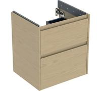 Geberit Renova Plan mueble bajo lavabo, con dos cajones, 54,6x60,6x44,6cm, 504.026.PS.1, Color: Estructura de madera de roble natural / melamina