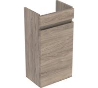 Geberit Renova Plan mueble bajo lavabo con enjuague manual, 1 puerta, 36x60,5x22cm, 501901, Color: Nogal americano / lÃ¡mina estructurada - 501.901.JR.1