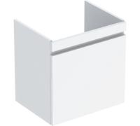 Geberit Renova Plan mueble bajo lavabo, con 1 cajÃ³n, 58,5x60,6x44,6cm, 501906, Color: blanco / lacado alto brillo - 501.906.01.1