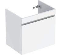 Geberit Renova Plan mueble bajo lavabo, con 1 cajÃ³n, 63,4x60,6x44,6cm, 501907, Color: blanco / lacado alto brillo - 501.907.01.1
