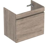 Geberit Renova Plan mueble bajo lavabo, con 1 cajón, 68,2x60,6x44,6cm, 501908, Color: Nogal americano / lámina estructurada