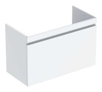 Geberit Renova Plan mueble bajo lavabo, con 1 cajón, 83,2x60,6x44,6cm, 501910, Color: blanco / lacado alto brillo - CM