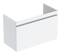 Geberit Renova Plan mueble bajo lavabo, con 1 cajÃ³n, 92,8x60,6x44,6cm, 501911, Color: blanco / lacado alto brillo - 501.911.01.1