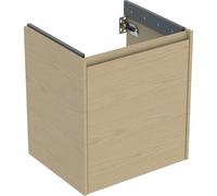 Geberit Renova Plan mueble bajo lavabo, con una puerta, 54,6x60,6x44,6cm, 504.024.PS.1, Color: Estructura de madera de roble natural / melamina