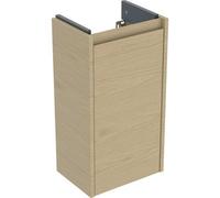Geberit Renova Plan mueble bajo lavamanos, con una puerta, 32,4x60,6x23cm, 504.020.PS.1, Color: Estructura de madera de roble natural / melamina