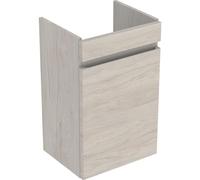 Geberit Renova Plan mueble bajo lavabo con enjuague manual, 1 puerta, 38,5x66x31cm, 501902, Color: Nogal nogal claro/estructurado en lÃ¡mina - 501.902.00.1