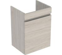 Geberit Renova Plan mueble bajo lavabo con enjuague manual, 1 puerta, 43,5x66x34,5cm, 501903, Color: Nogal nogal claro/estructurado en lÃ¡mina - 501.903.00.1