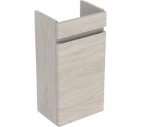 Geberit Renova Plan mueble bajo lavabo con enjuague manual, 1 puerta, 36x60,5x22cm, 501901, Color: Nogal nogal claro/estructurado en lÃ¡mina - 501.901.00.1