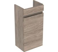 Geberit Renova Plan mueble bajo lavabo con enjuague manual, 1 puerta, 36x60,5x22cm, 501901, Color: Nogal americano / lÃ¡mina estructurada - 501.901.JR.1