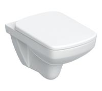 Geberit Selnova Square taza de inodoro con asiento de cierre suave suspendido sin reborde blanco 501.961.00.1