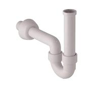 Geberit - Serie 151.100.11.1. - Sifón para lavabo en PP (polipropileno) de color blanco, orientable, 11/4” x 40 mm