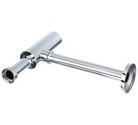 Sifón botella con tubo de inmersión para lavabos con salida horizontal diámetro 32mm