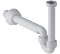 Geberit - Sifón Curvo Geberit Para Lavabo Y Bidé, Salida Horizontal: D32Mm G1 1/4" Blanco Alpino (151.113.11.1)