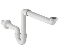 SifÃ³n de lavabo Geberit, modelo que ahorra espacio, salida horizontal, DN40 - 151.107.11.1