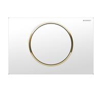 Geberit Sigma botón de descarga para WC blanco-oro 115.758.KK.5