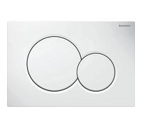Geberit Sigma01 placas de accionamiento para doble descarga, redondas, 115.770.11.5, Color: Blanco