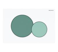 Geberit Sigma01 placa de accionamiento de inodoro de doble descarga, para Bambini WC, 115770795, Color: Botón blanco, verde bosque/verde claro - CM