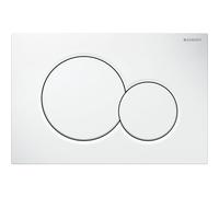 Geberit Sigma01 placas de accionamiento para doble descarga, redondas, 115.770.11.5, Color: Blanco