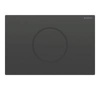 Unidad de control de WC Geberit con accionamiento eléctrico de la cisterna, Sigma10, 2 cisternas, funciona con pilas, 115.908., Color: negro / negro mate - 115.908.DW.6