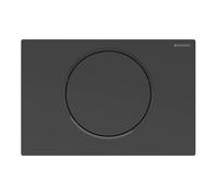 Placa de accionamiento Geberit Sigma10 para la descarga de agua, Color: lacado negro mate, recubrimiento fácil de limpiar / negro - 115.758.16.5