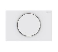 Geberit Sigma10 placas de accionamiento para fregaderos empotrados, 115758JT5, Color: lacado blanco mate, recubierto / pulido fácil de limpiar - CM