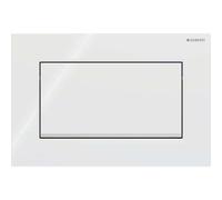 Geberit - Pulsador Geberit Sigma30, Para Descarga Interrumpible, Atornillable: Blanco/Cromado Brillante/Blanco (115.893.KJ.1)