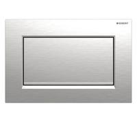 Geberit - Pulsador Geberit Sigma30, Para Descarga Interrumpible, Atornillable: Cromado Cepillado/Cromado Brillante/Cromado Cepillado (115.893.KX.1)