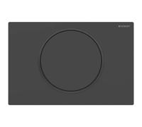 Placa de accionamiento Geberit Sigma10 para la descarga de agua, Color: lacado negro mate, recubrimiento fÃ¡cil de limpiar / negro - 115.758.16.5