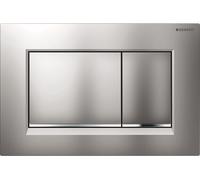 Placa de accionamiento Geberit Sigma30, para sistema de 2 cisternas, Color: lacado en cromo mate, recubierto de fÃ¡cil limpieza / cromado brillante - 115.883.JQ.1