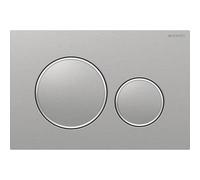 Geberit Sigma20 placas de accionamiento para doble descarga, 115882SN1, Color: cepillado, fácil de limpiar, recubierto / pulido - CM