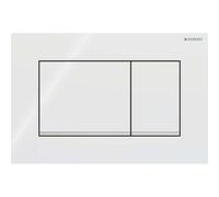 Geberit Sigma20 placas de accionamiento, para doble descarga, rectangular, 115.883.KJ.1, Color: blanco / cromado brillante