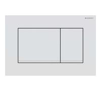 Placa de accionamiento Geberit Sigma30, para sistema de 2 cisternas, Color: lacado blanco mate, recubrimiento fÃ¡cil de limpiar / blanco - 115.883.01.1