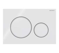 Geberit Sigma20 placas de accionamiento para doble descarga, redondas, 115882111, Color: blanco / blanco mate - CM
