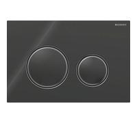 Geberit Sigma21 placas de accionamiento, para doble descarga, color metal negro cromo, 115.651.SJ.1, Color: negro cromo / negro