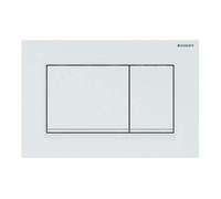 Geberit Sigma20 placas de accionamiento, para doble descarga, rectangular, 115883111, Color: blanco / blanco mate - CM
