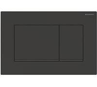 Placa de accionamiento Geberit Sigma30, para sistema de 2 cisternas, Color: lacado negro mate, recubrimiento fÃ¡cil de limpiar / negro - 115.883.16.1