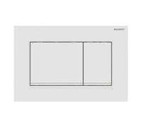 Placa de accionamiento Geberit Sigma30, para sistema de 2 cisternas, Color: lacado blanco mate, recubrimiento fÃ¡cil de limpiar / blanco - 115.883.01.1