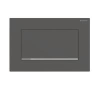 Geberit Sigma30 placas de accionamiento, para fregaderos empotrables, atornillables, 115893141, Color: lacado negro mate, recubierto de fácil limpieza / cromado de alto brillo - CM