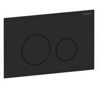 Geberit Sigma40 placa de accionamiento, para doble descarga, redonda, acero inoxidable, 115.628.14.1, Color: Negro Mate
