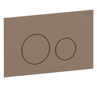 Geberit Sigma40 placa de accionamiento, para doble descarga, redonda, acero inoxidable, 115628QB1, Color: rojo oro cepillado - CM