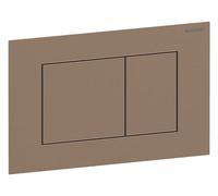 Geberit Sigma40 placas de accionamiento, para doble descarga, angular, acero inoxidable, 115.629.QB.1, Color: rojo oro cepillado